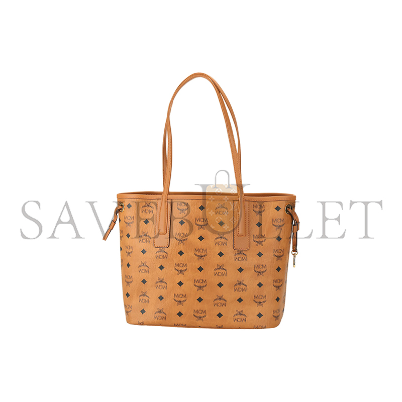 MCM SMALL REVERSIBLE LIZ SHOPPER IN VISETOS COGNAC MWPDSLR02CO001 (29*25*14cm)